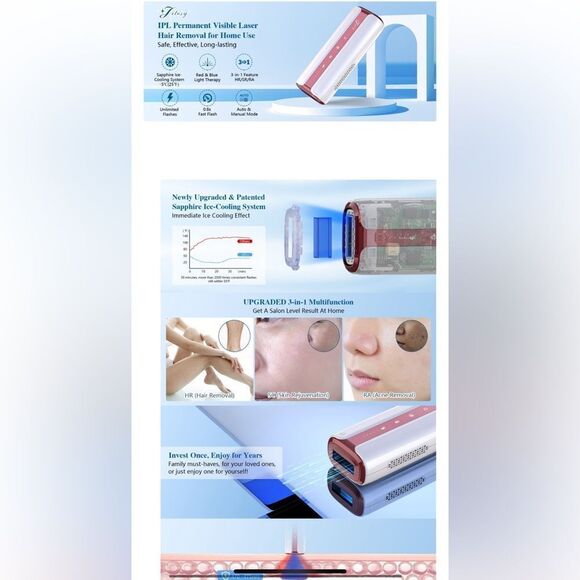 Jitesy IPL AP32 Handheld Hair Removal Device - Picture 2 of 7